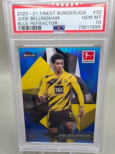 Jude Bellingham 2021 Topps Finest Blue Refractor /150