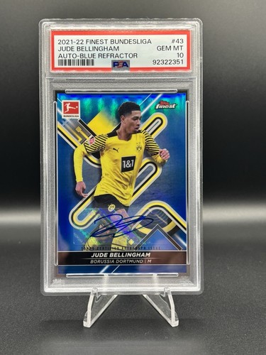 Jude Bellingham 2021 Topps Finest Blue Refractor /65