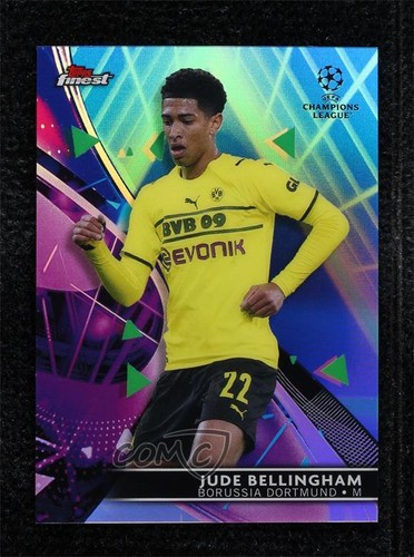 Jude Bellingham 2021 Topps Finest Blue Wave Refractor /99