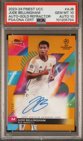 Jude Bellingham 2024 Topps Finest Gold /50