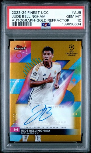 Jude Bellingham 2023 Topps Finest Gold /50