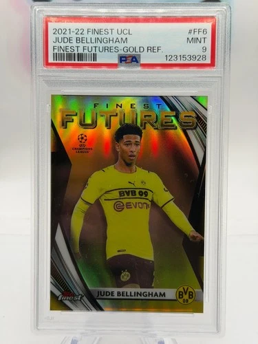 Jude Bellingham 2022 Topps Finest Gold Refractor /50