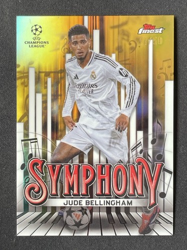 Jude Bellingham 2024 Topps Finest Gold Refractor /50
