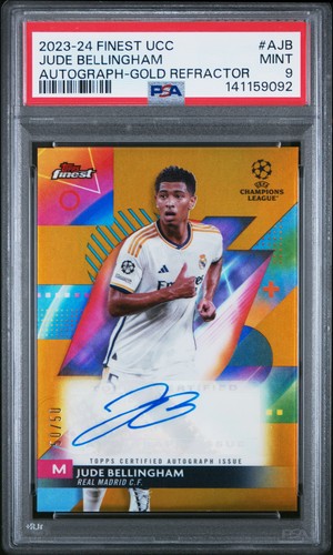 Jude Bellingham 2023 Topps Finest Gold Refractor /50