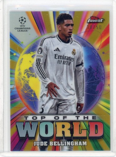Jude Bellingham 2024 Topps Finest Gold Refractor /50
