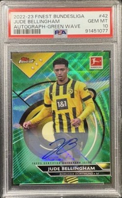Jude Bellingham 2023 Topps Finest Green Wave /30