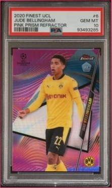 Jude Bellingham 2020 Panini Finest Pink Prism Refractor /125
