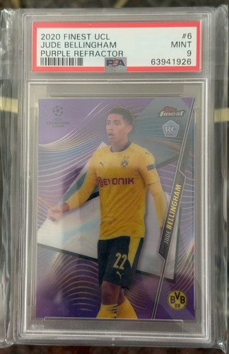 Jude Bellingham 2020 Topps Finest Purple Refractor /250