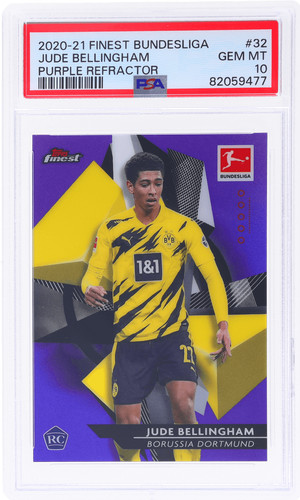 Jude Bellingham 2020 Panini Finest Purple Refractor /250