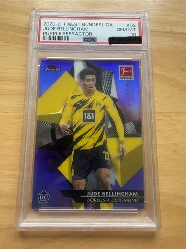 Jude Bellingham 2020 Topps Finest Purple Refractor