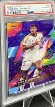 Jude Bellingham 2023 Topps Finest Purple Shimmer /199