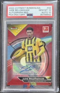 Jude Bellingham 2022 Topps Finest Red /5