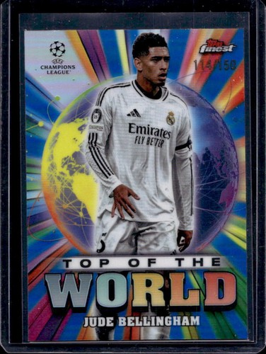 Jude Bellingham 2024 Panini Finest UEFA Blue Refractor /150