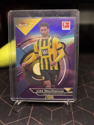 Jude Bellingham 2023 Topps Finest Viola Rifrattore Cromato /250