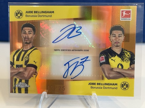 Jude Bellingham / Jobe Bellingham 2025 Topps Chrome Orange /25