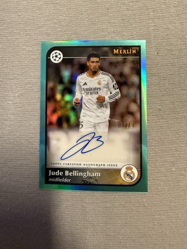 Jude Bellingham 2024 Topps Merlin Chrome Aqua 71/75
