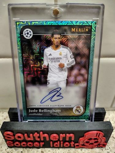 Jude Bellingham 2024 Topps Merlin Chrome Aqua /75