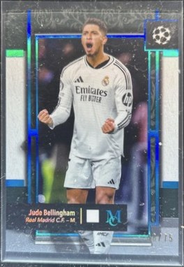 Jude Bellingham 2024 Topps Merlin Chrome Aqua Atomic Refractor /75
