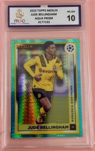 Jude Bellingham 2023 Topps Merlin Chrome Aqua Prism