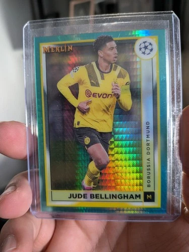 Jude Bellingham 2022 Topps Merlin Chrome Aqua Prism Refractor