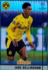 Jude Bellingham 2020 Topps Merlin Chrome Aqua Prism Refractor