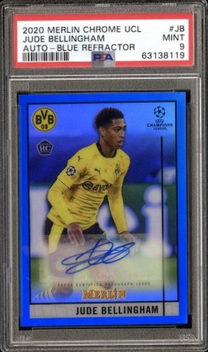 Jude Bellingham 2021 Topps Merlin Chrome Blue /75