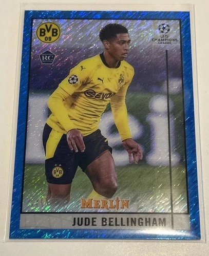 Jude Bellingham 2020 Topps Merlin Chrome Blue Shimmer /75