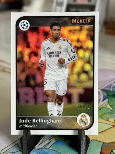 Jude Bellingham 2024 Topps Merlin Chrome Colore Bianco /30