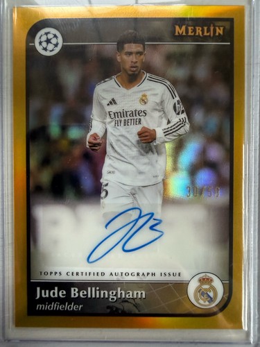 Jude Bellingham 2024 Topps Merlin Chrome Gold Refractor /50