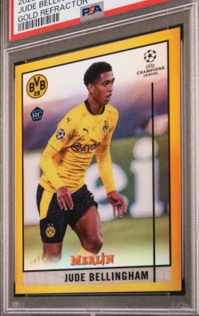 Jude Bellingham 2020 Topps Merlin Chrome Gold Refractor /50
