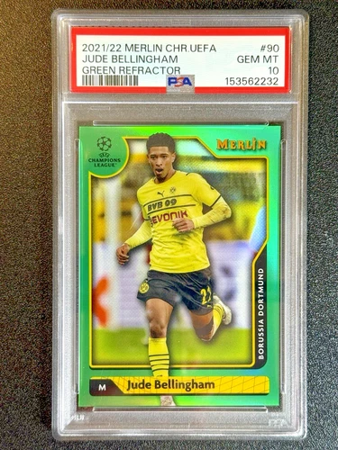 Jude Bellingham 2021 Topps Merlin Chrome Green Refractor 53/99