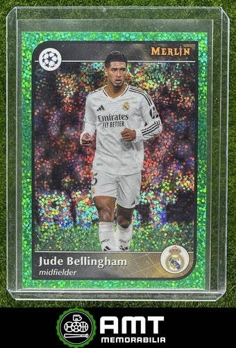 Jude Bellingham 2024 Topps Merlin Chrome Green Speckle /99