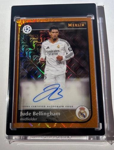 Jude Bellingham 2024 Topps Merlin Chrome Orange Mojo /25