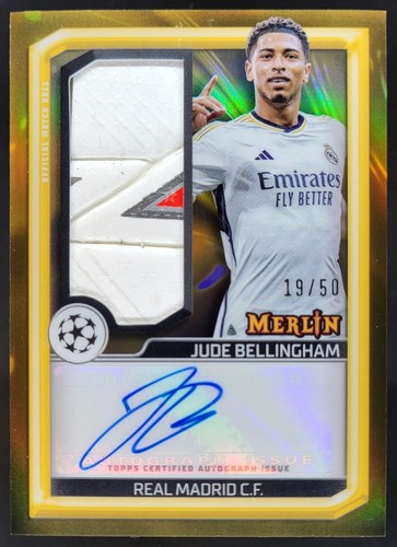 Jude Bellingham 2024 Topps Merlin Chrome Oro /50