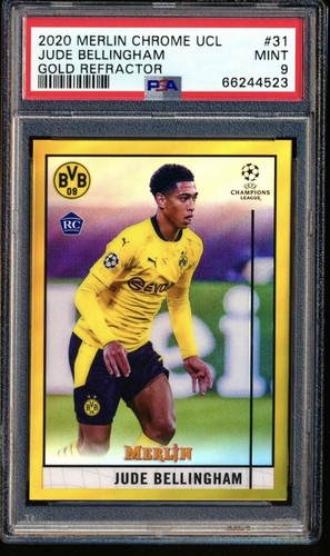 Jude Bellingham 2020 Topps Merlin Chrome True Gold /50