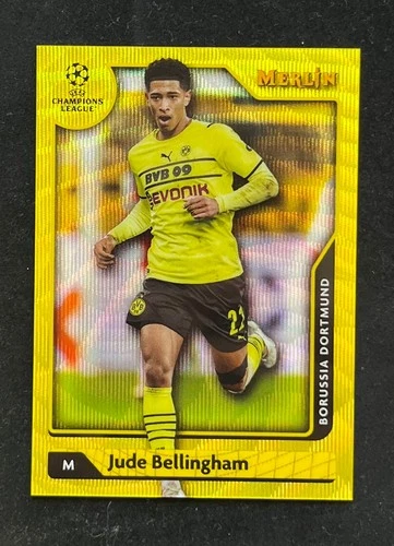 Jude Bellingham 2021 Topps Merlin Chrome Yellow Wave Refractor /225