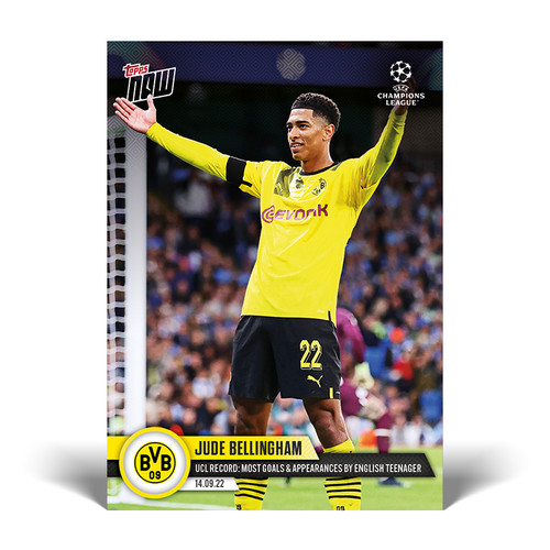 Jude Bellingham 2022 Topps NOW UCL