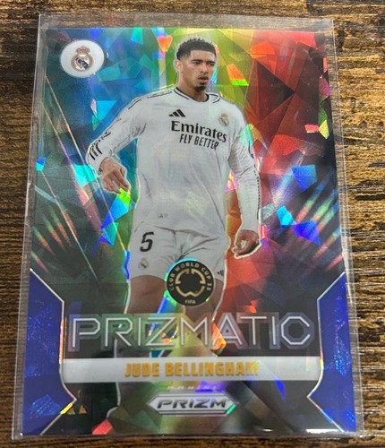 Jude Bellingham 2025 Panini Prizm Coppa del Mondo FIFA 2025 Blue Prizmatic Cracked Ice /99
