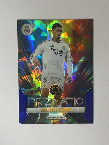 Jude Bellingham 2025 Panini Prizm Coppa del Mondo FIFA Prizmatic Blue Ice Cracked /99