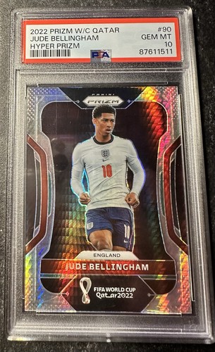 Jude Bellingham 2022 Panini Prizm World Cup Hyper Prizm