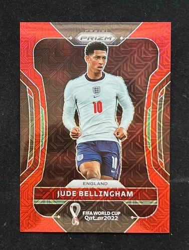 Jude Bellingham 2022 Panini Prizm World Cup Red Mojo /99