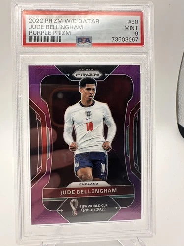 Jude Bellingham 2022 Panini Prizm World Cup Viola Prizm /199