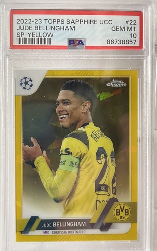 Jude Bellingham 2023 Topps Sapphire Yellow Refractor /99