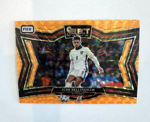 Jude Bellingham 2024 Panini Select Arancione Livello Campo Fluorescente /125