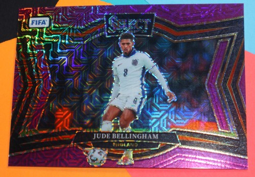 Jude Bellingham 2024 Panini Select FIFA Purple Mojo