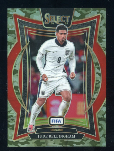 Jude Bellingham 2024 Panini Select Forest Camo Prizm /135