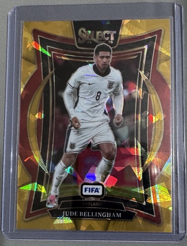Jude Bellingham 2024 Panini Select Gold Cracked Ice /10