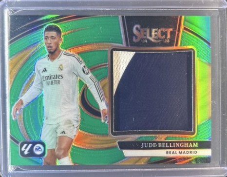 Jude Bellingham 2024 Panini Select Green Prizm 1/1