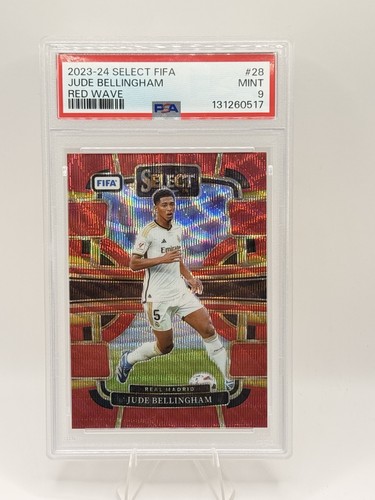 Jude Bellingham 2023 Panini Select Red Wave Prizm /65
