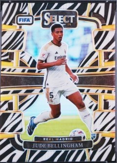 Jude Bellingham 2023 Panini Select Zebra Prizm /25